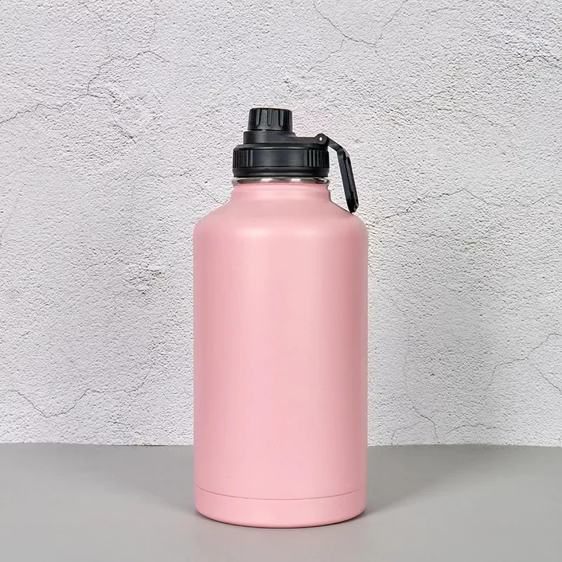 Sports Gym Fitness Bodybuilding Water Bottle Big BPA FREE 2.2L stainless steel Water Bottle