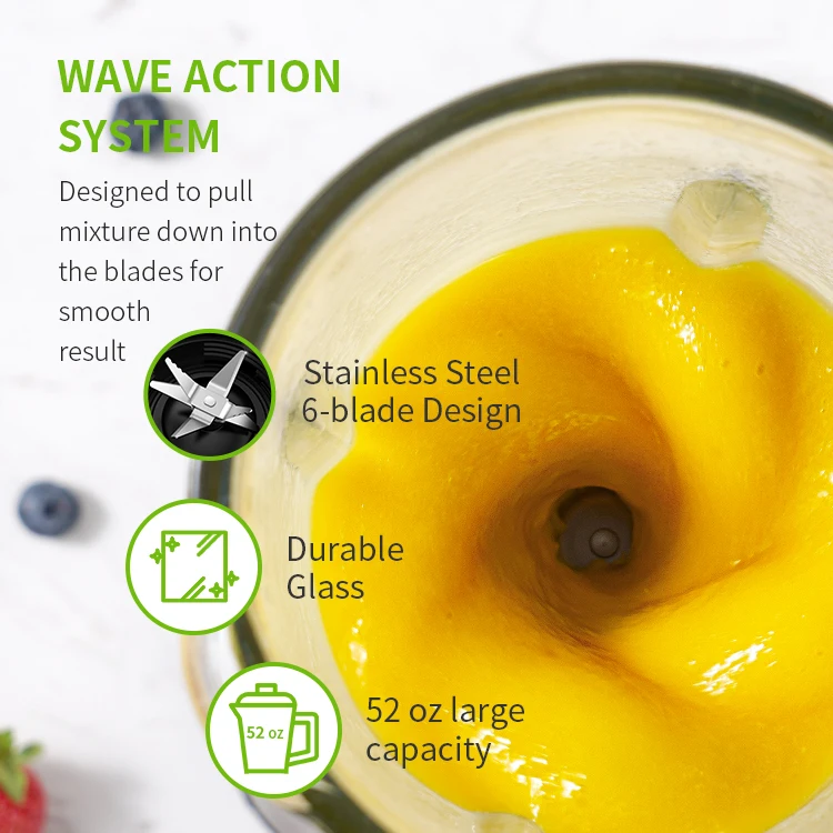 1200 W Compact Personal Blender Juice Blender Set Frozen Drinks Shake Sauces & More Smoothie Blender