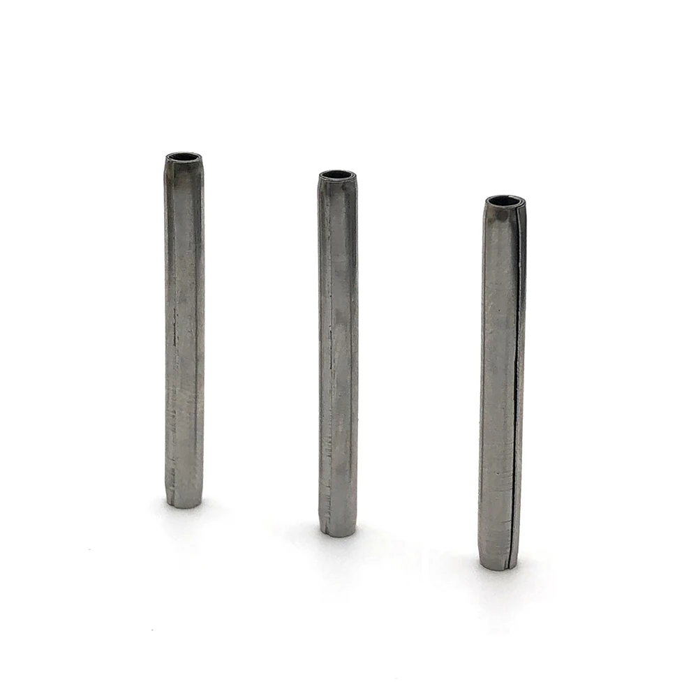 Factory customized good quality spring tension long pin stainless spiral roll pins