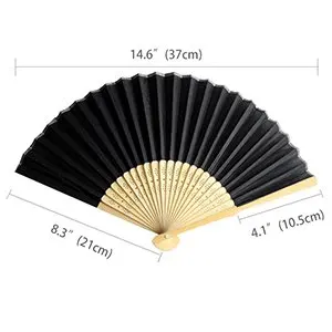 personalized  wedding favor bamboo silk folding fans with different colors available
