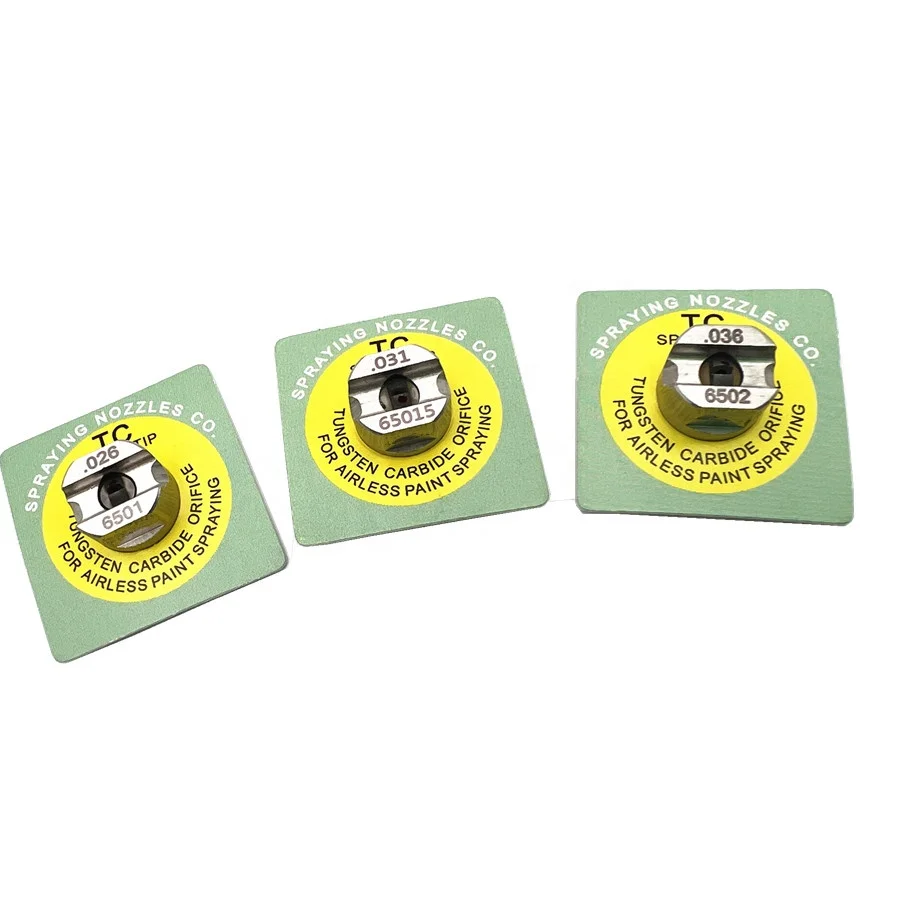 High Pressure TC Spray Nozzle Tips with  flat fan  & difference degrees