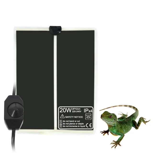 CERAWARM 20 Вт безопасный подогреватель под баком с контролем температуры, черепаха, черепаха, маленькие животные, рептилии, нагревательный коврик