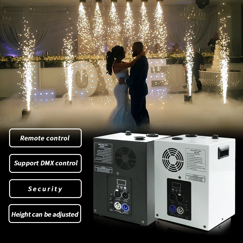 buy wholesale chinese prices backdrop event rotating cold fountain fireworks spinning sparkler machine for wedding decorations
