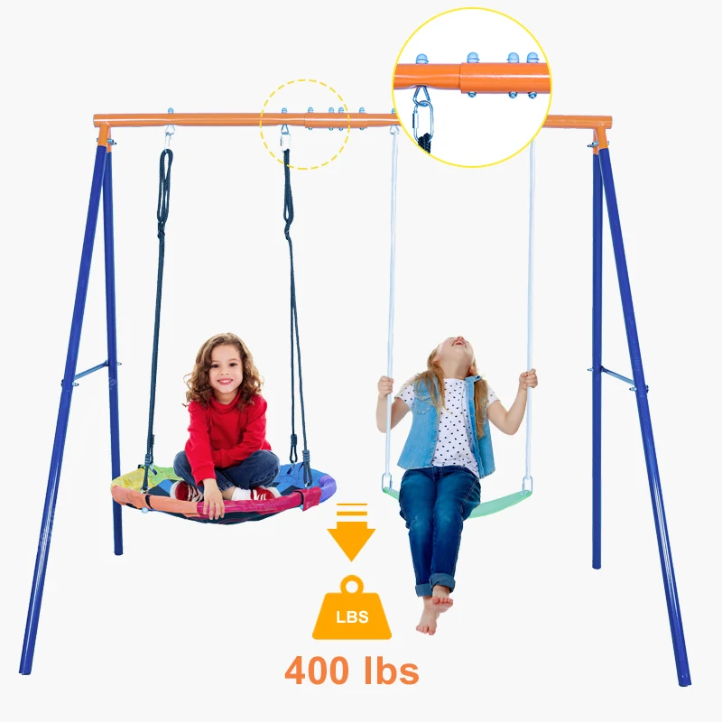 Outdoor Nest Swing Child Garden Swing Rope Round Swing