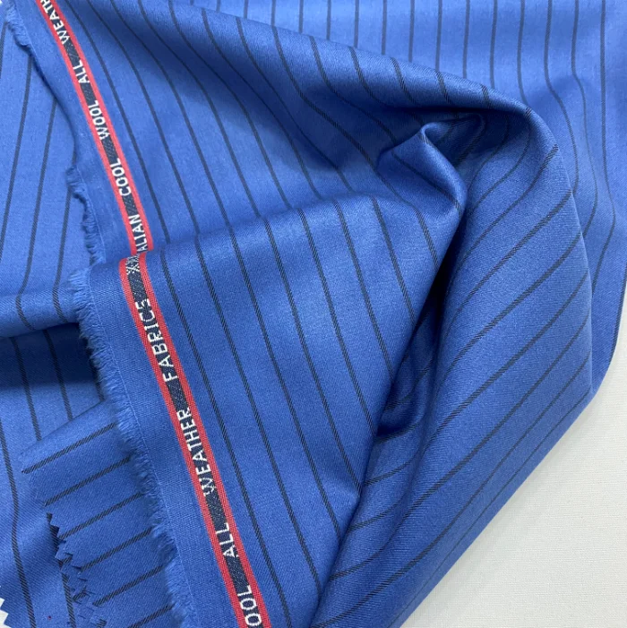 High Quality Wholesale 65 Polyester  35 Rayon Dobby Pattan Fabric Mens Suiting Fabric