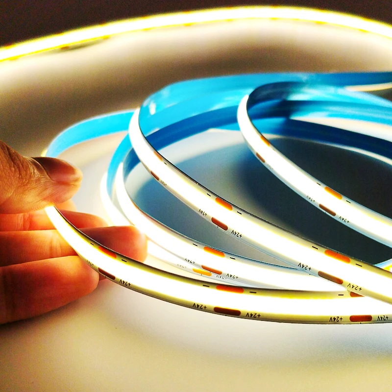 8mm flexible LED COB strip 24v COB LED light strip Ra>80 512LEDs/m COB light strip