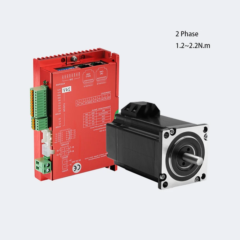 PrimoPal Best Sale NEMA23 Nima23 23x23 57mm RS485 High Torque Hybrid Servo Motor And Driver NEMA 23 Stepper Motor