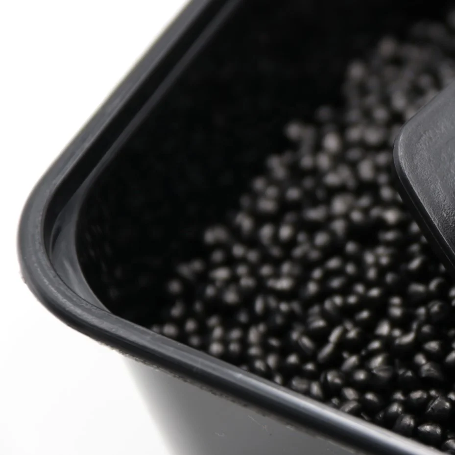 Food grade 50% carbon black masterbatch blue tone black pigment for food container, lunch box