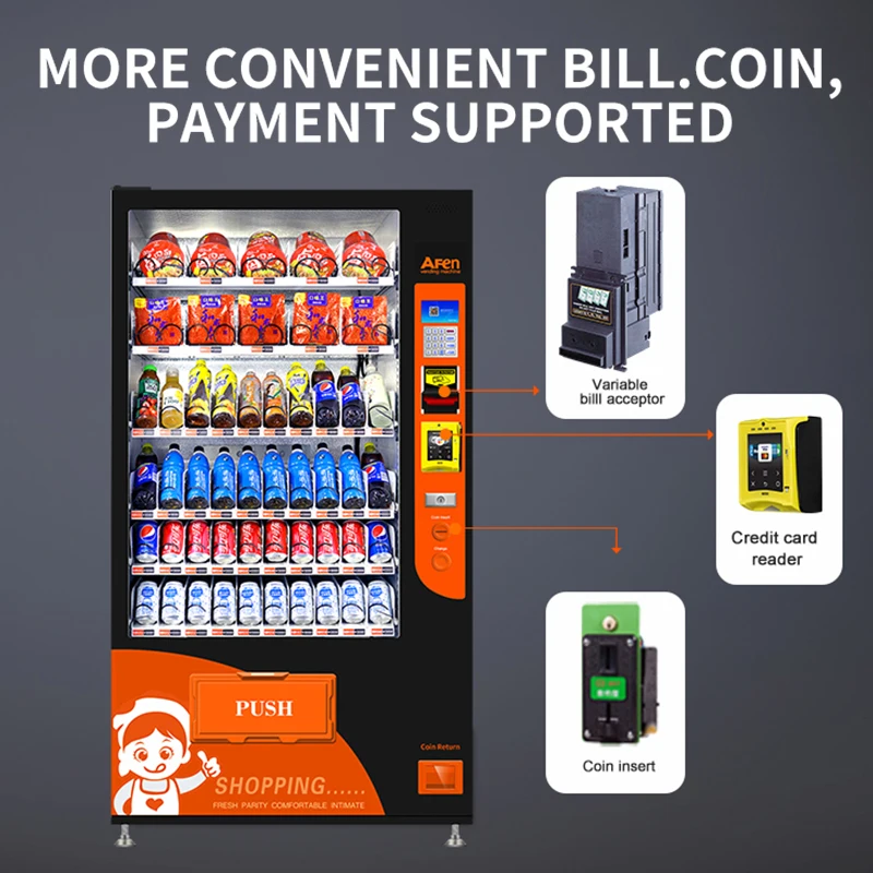 AFEN Drink Vending Machine Sale Products Snack Vending Machine Customized Wrapping