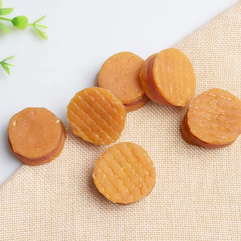 factory new dog snacks private brand dog treats chicken salmon pumpkin mix mini burger for dogs feed