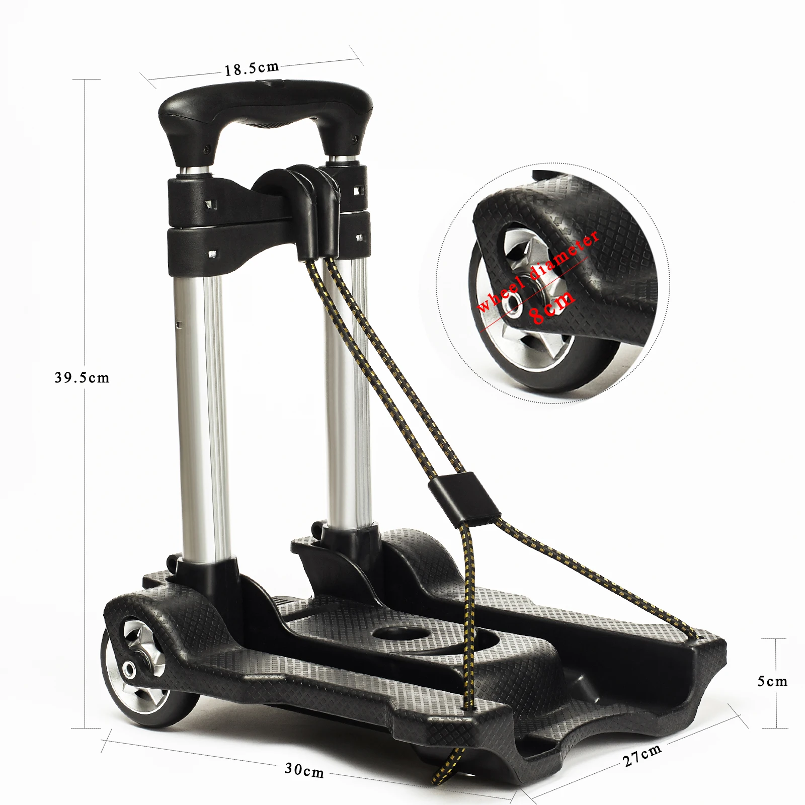 Дешевые миниатюрные многоразовые сумки для покупок, складная тележка для багажа, ручная тележка