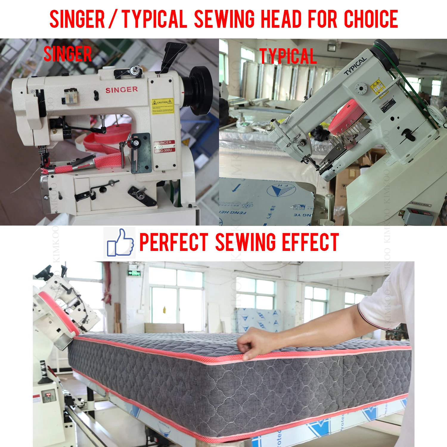 KIMKOO JK-T2 High Quality  Automatic  Factory Directly Mattress Tape Edge Sewing Mattress Making Machine For Sale