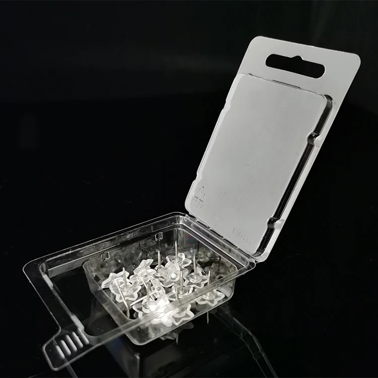 
Eco friendly durable clamshells blister packing with insert paper card 