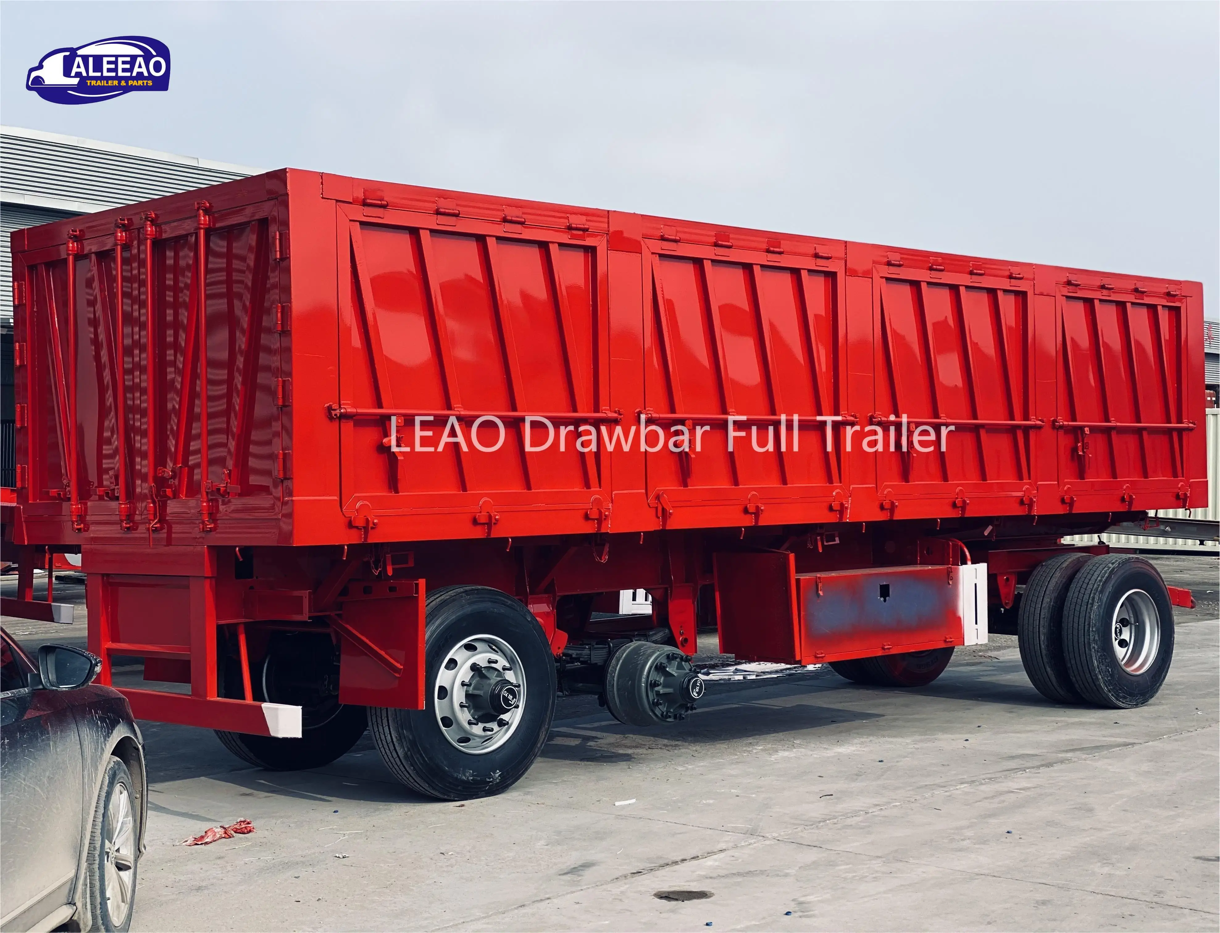 20-тонный закрытый сухой фургон с прицепом для вытягивания 20-футовый контейнер