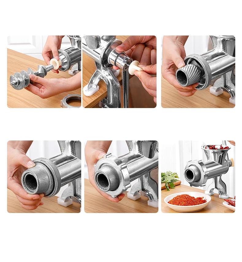 Home Kitchen Aluminum Alloy Meat Mincer grinder sausage maker mini food grinder manual
