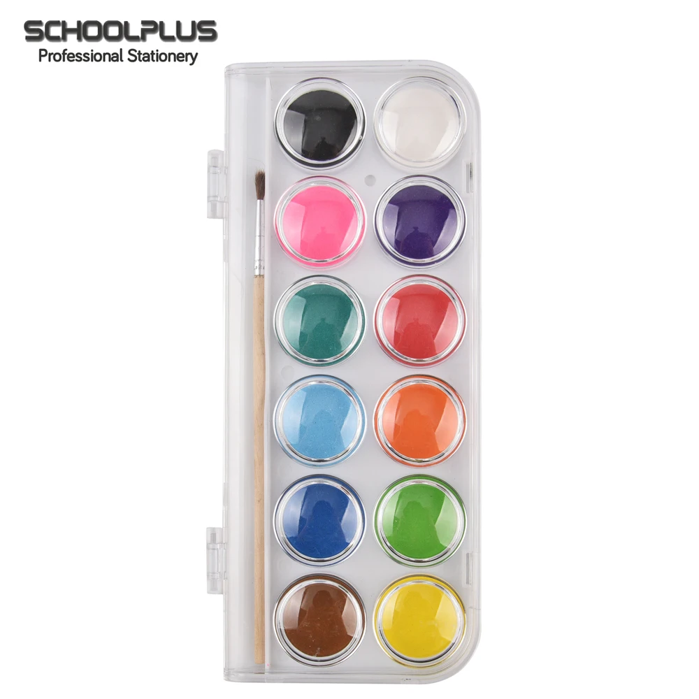 solid watercolor shimmer artist pan paint aquarelle watercolor paint