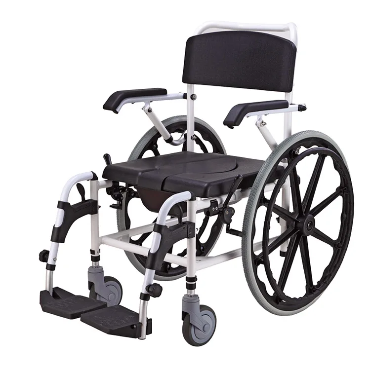 Wholesale high quality manual wheelchair elderly and disabled bathroom shower toilet chair