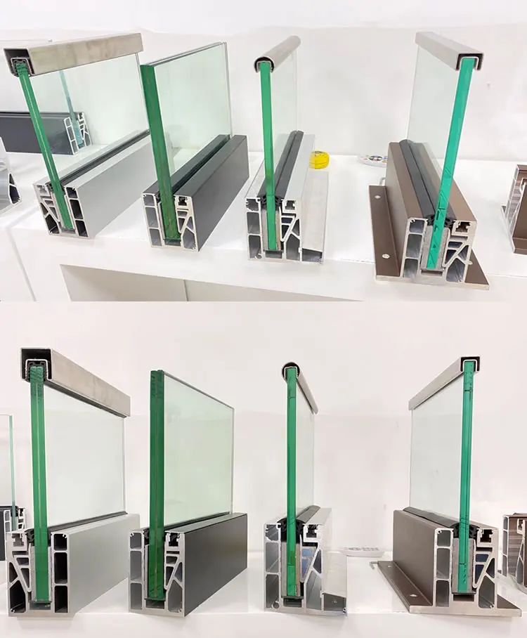 
YiGo New designed LED light Product Frameless Glass Railing/Balustrade/handrail Aluminum channel without glass 
