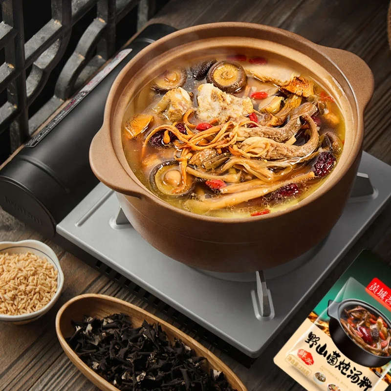 Tianchu 238g Wholesale Kitchen Seasonings Halal Hotpot Condiment Mushroom Soup Base Mixed Spices Condiments