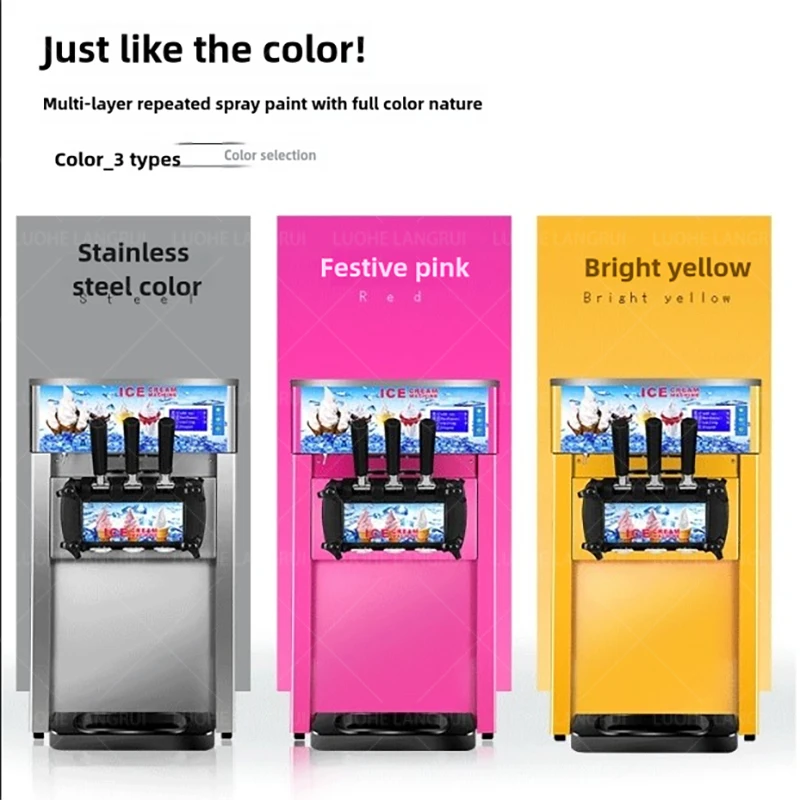 Profession 18L/hour Soft Ice Cream Machine Price Best Ice Cream Maker Cheap Ice-cream Cone Making Machines Cart For Sale