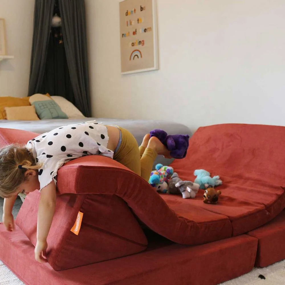 Factory Direct top seller OEM living room sofas nugget kids couch children sofa kids play couch