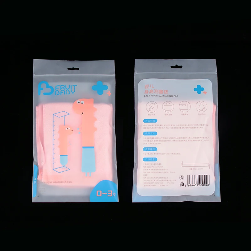 custom logo printed waterproof  black tshirt packaging garment package plastic zipper bag