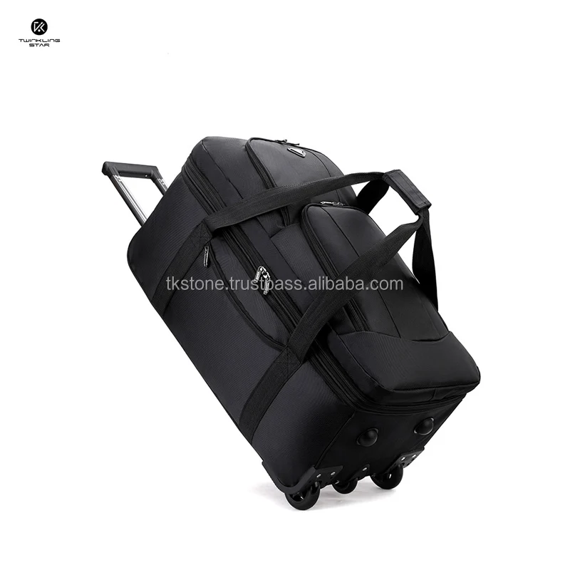 Unisex Quality Oxford Polyester Sports Luggage Leisure Gym Travel Trolley rolling Bag Popular Trend for Outdoor Vietnam Made