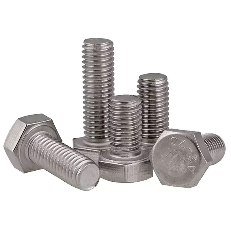 All Size Custom Stainless Steel AISI 304 316 316L Hex Bolt DIN933 DIN931Drywall Screw Stud Bolts