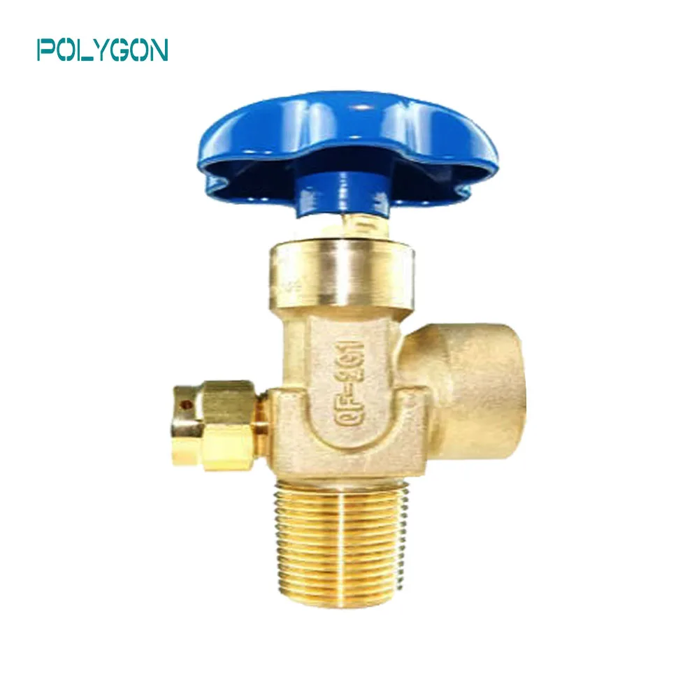 high quality QF Series QF-2G1 International Standards High Pressure brass Oxygen/Nitrogen/Air gas Cylinder valve