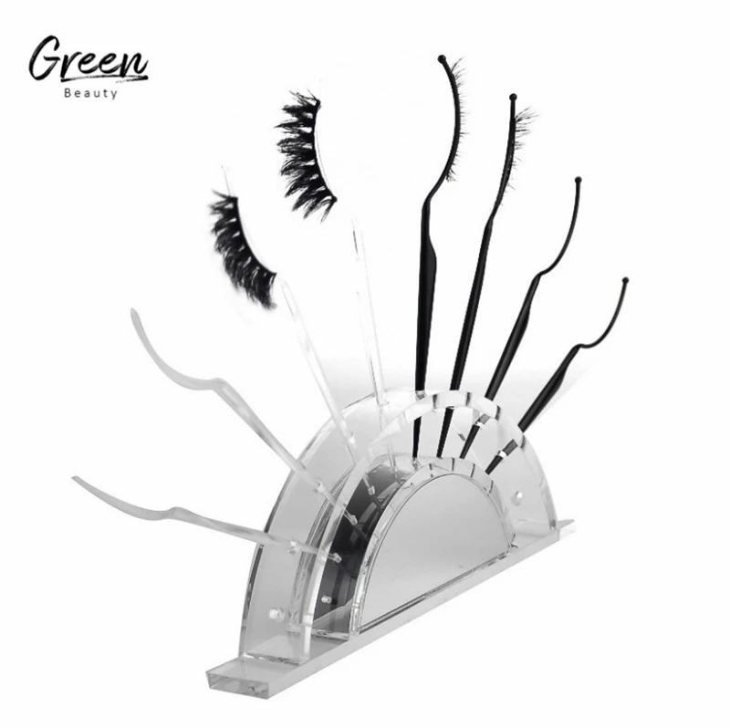 lash art tester wands display stand customized clear acrylic eyelash fitter wands