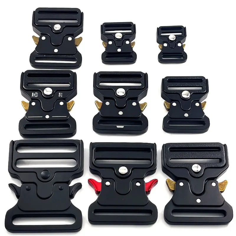 Wholesale Custom Dog Collar Lead Type 38MM 39MM Zinc Alloy Metal Tactical Cobra Buckle Quick Release