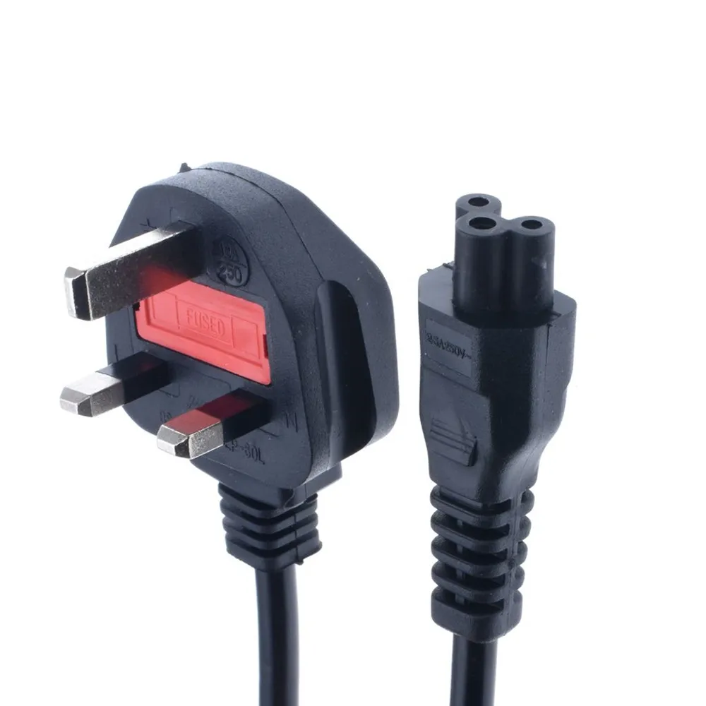 3 зубец Шнур питания переменного тока 220v UK шнур кабель с предохранителем для