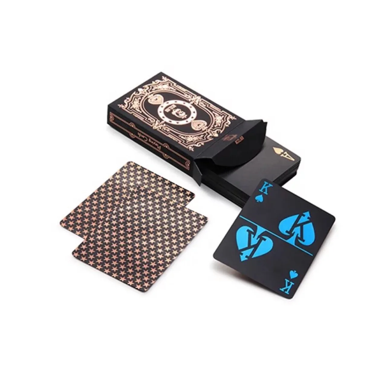 Оригинальные игральные карты, Золотые пластиковые печатные карты, высококачественные ПВХ карты для игры в покер от китайского завода