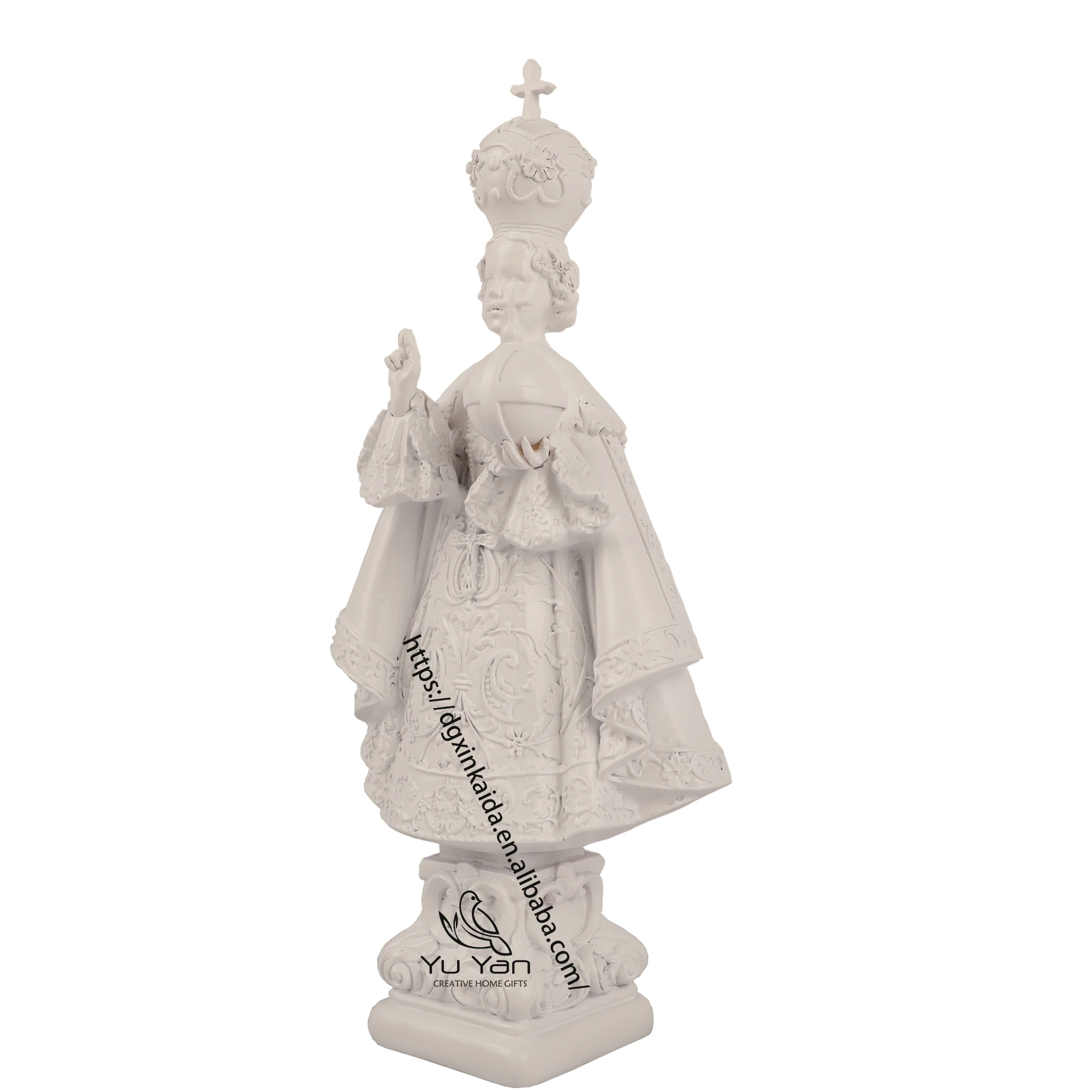 Factory wholesale catholic religious statues resin meditating head figurine items statue christian gifts jesus