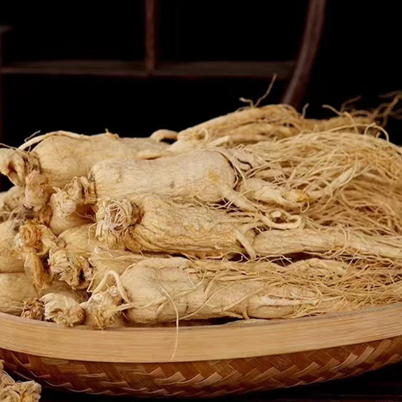 Packaged Chinese Herb Wild Plant Ginseng Root White Ginseng Root