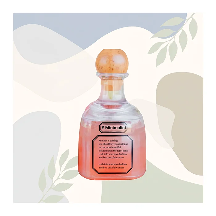 Tequila Plastic Bottle Cocktail Drinking Cup 375ml Large Plastic Patron Bottles