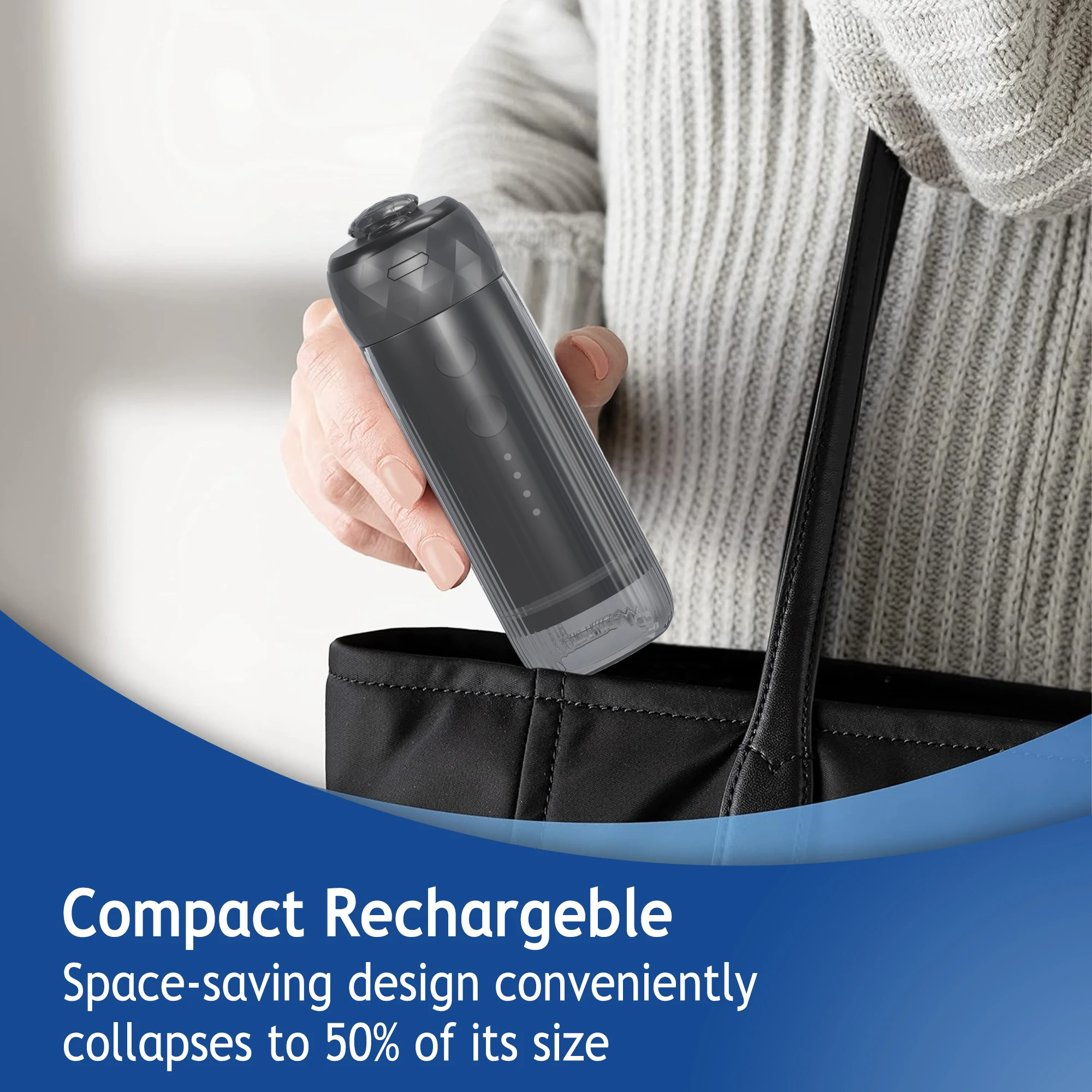 Electric Cordless Dental Water Floss 200ml Portable IPX7 Waterproof Family Travel RV Hotel Available.