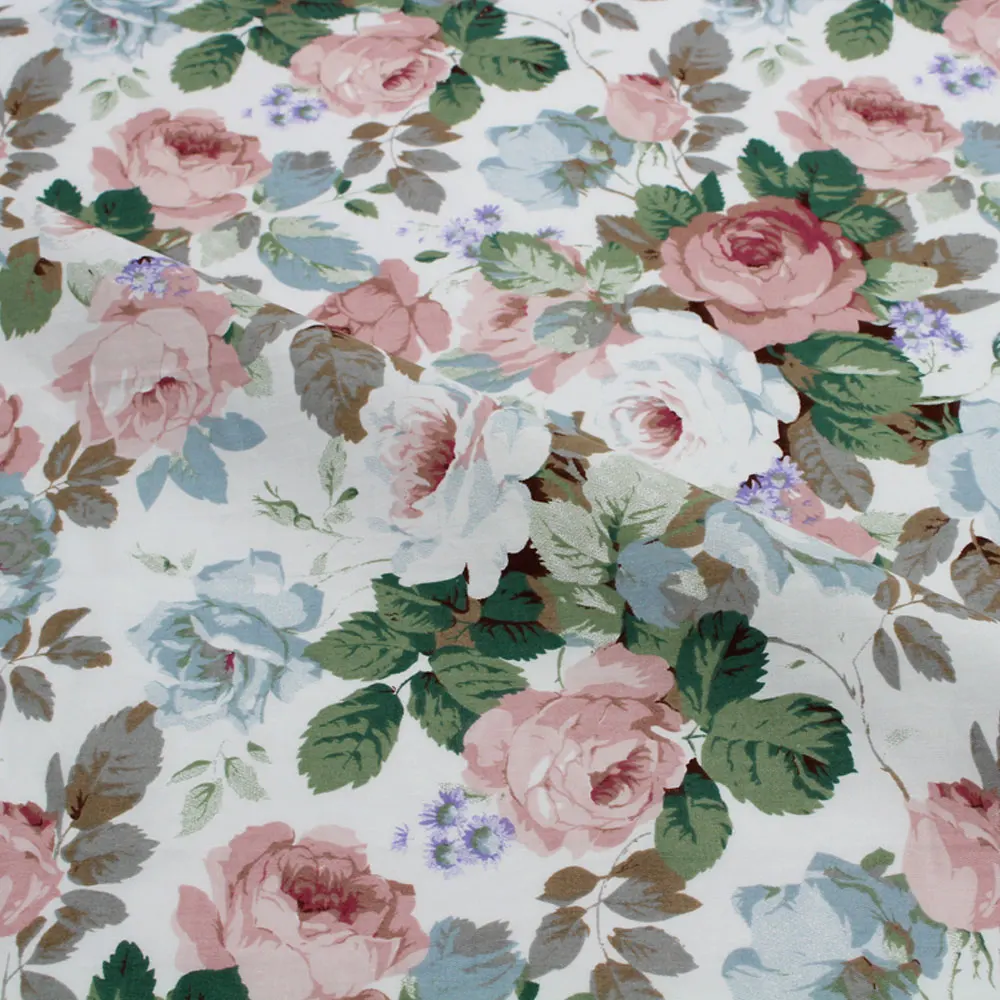 50x50 см хлопчатобумажная Лоскутная Ткань с цветочным принтом ткань для шитья стегания детская ткань «сделай сам» рукоделие материал I0304