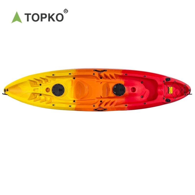 TOPKO buy cheap pvc inflatable foldable canoe kayak sea surfing fishing boat single seat pedal rowing boats for sale prices