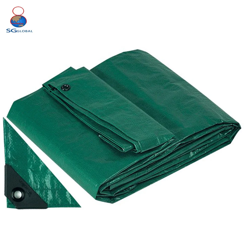 Fireproof Tent Laminated Heavy Duty Tarpaulin Fabric Sheet Virgin PE Tarp Plastic GRS CE Certified Waterproof Coated Blue Woven