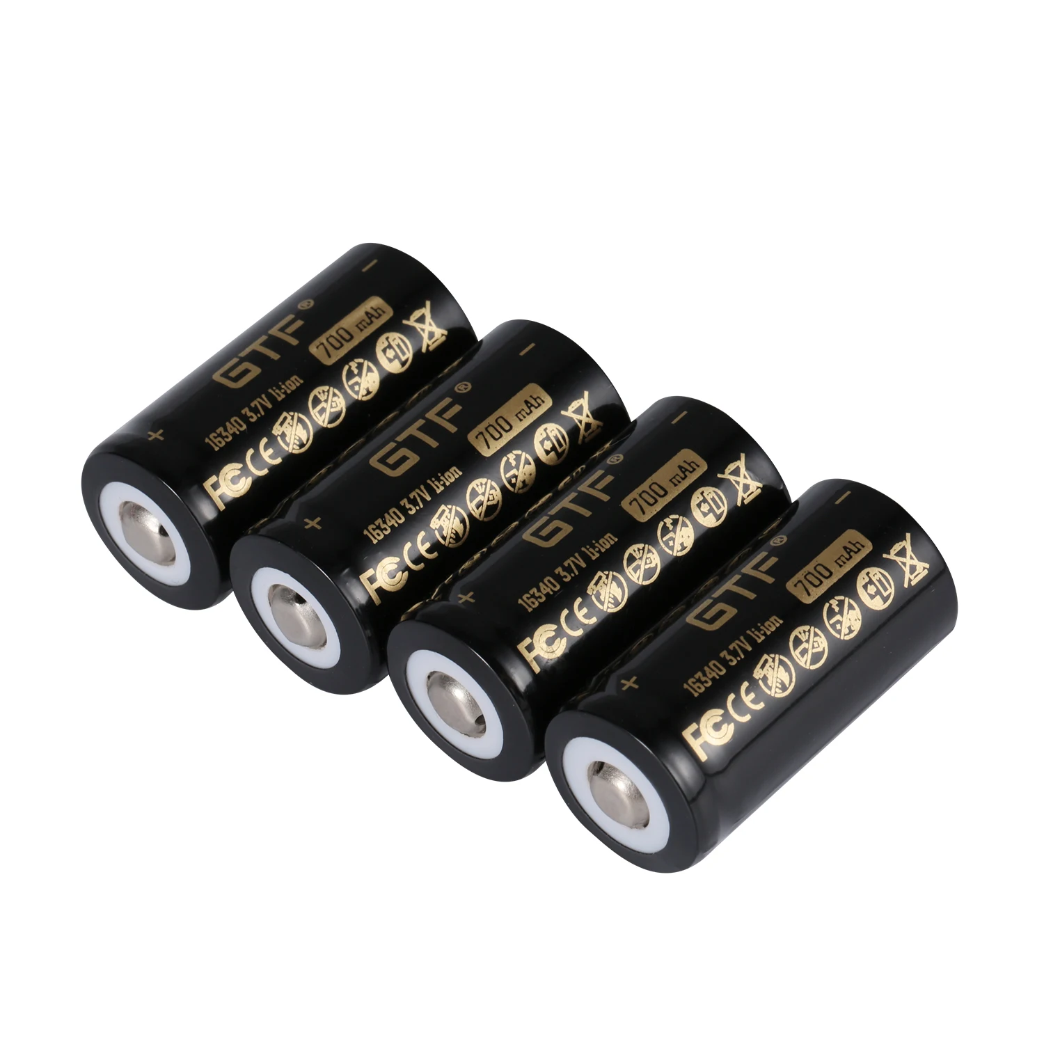 CR123A battery 16340 700mah 3.7v li-ion rechargeable battery