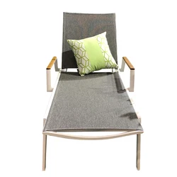 Durable Folding Aluminium Beach Sun Lounger Outdoor Beach Pool Folding Lounger Sunbed Outdoor