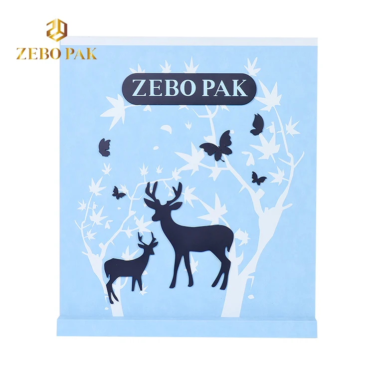 ZEBO PAK organizer show jewellery display stand sky blue PU leather jewelry jewelry display props set