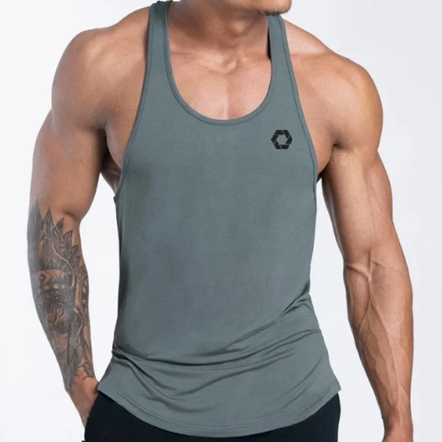 
Облегающая майка на заказ, Мужская Черная майка для фитнеса 