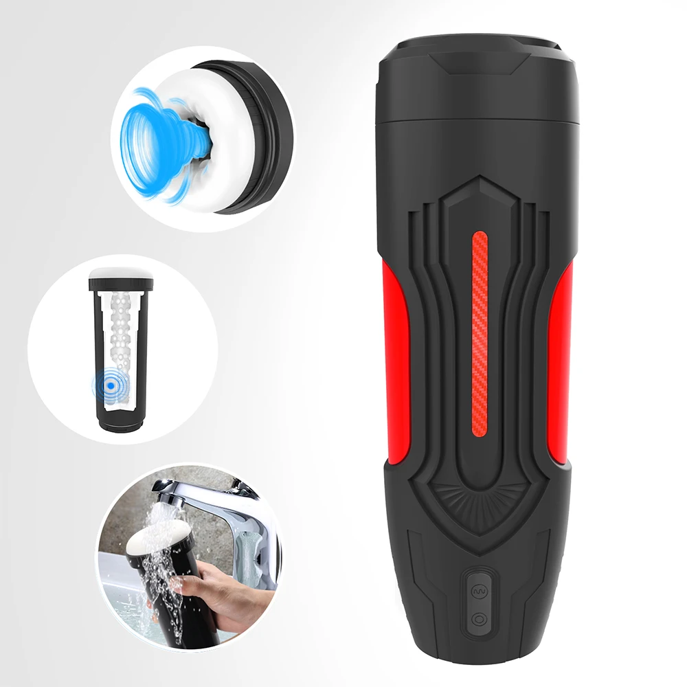 Automatic Male Sucking Masturbator Vibrator Vagina Oral Blowjod Pussy Vacuum Masturbations Cup Sex Toys Adults Goods for Men