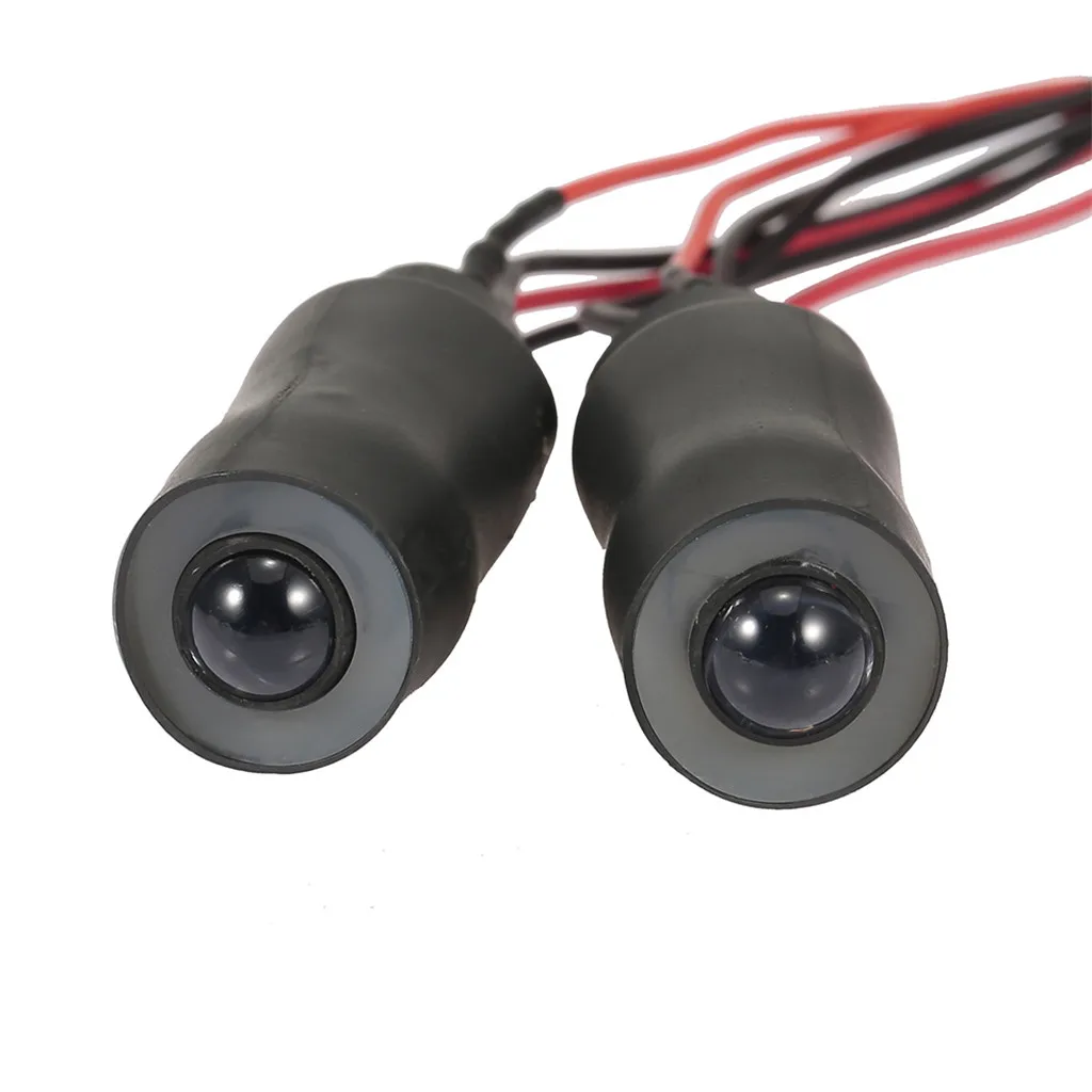 RC Car LED Headlights Angel Eyes Dual Color Headlights for 1/10 RC Rock Crawler Axial SCX10 RC4WD Traxxas TRX-4 Cars