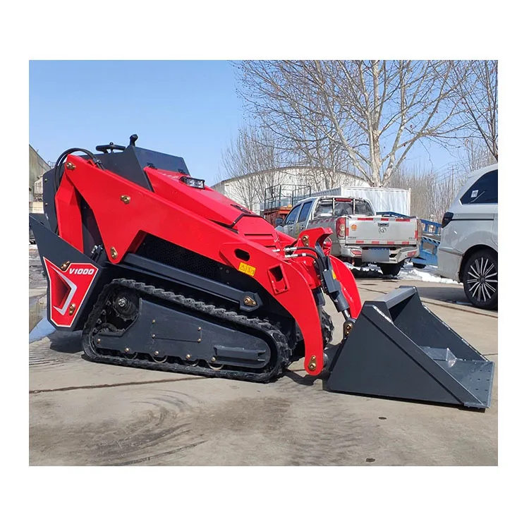 Горячая распродажа v1000 нагрузка 454 кг мини-погрузчик гусеничный погрузчик для продажи опциональный двигатель Kubota Perkins