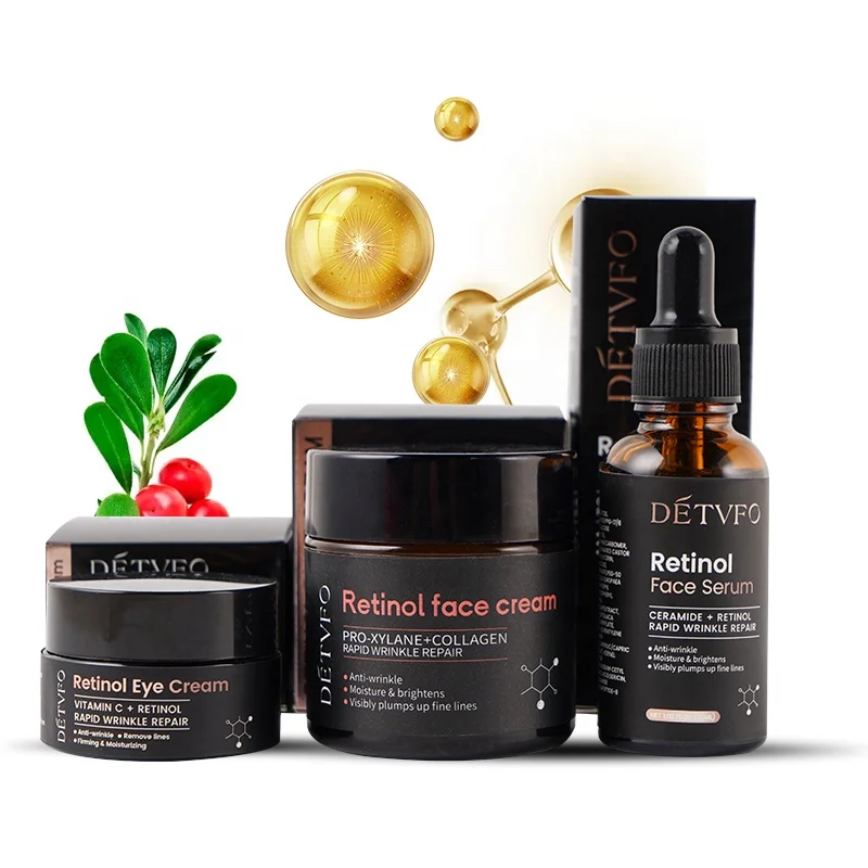 Skincare Retinol Intense Firming Moisturizing Eye Cream Anti Aging Cream Skin Care Set Retinol Serum