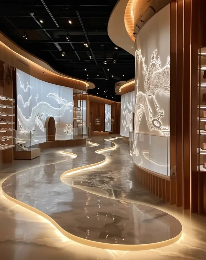 Funroad Museum Wooden Cabinet Showcase Factory Supplier Wood Museum Souvenir Jewelry Showcase Display Sets Glass Showcases