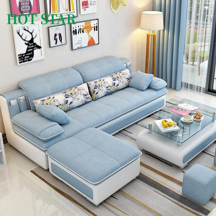 New Design Furniture Sofa Home Living Room,  Simple Style Fabric Sofa Set Living Room Furniture, Living Room Furniture Sofa Set